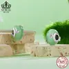 Avale Primavera Trébol de Cuatro Hojas Cuentas de Vidrio Pulsera DIY Pulsera de Cuentas Accesorios de Plata de Ley S925 Accesorios de Joyería