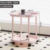 Mesa auxiliar para sofá, mesa de centro móvil para el hogar, dormitorio, balcón, mini mesa, mesita de noche, estante de almacenamiento, moderna, sencilla, para apartamento pequeño