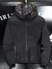 Abrigo guapo de ruffian de lujo ligero europeo para hombre, chaqueta casual de moda para primavera y otoño 2024, estación europea, top estampado de manga larga ins
