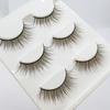 Empuje caliente transfronterizo natural largo multicapa tridimensional pestañas postizas tres pares pestañas 3D naturales cruzadas suministro de comercio exterior