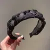 Faixa de Cabeça Alta Topo da Cabeça Feminina Faixa para Cabelo Prensado Saída Versátil Pacote de Cabelo de Alto Nível Retro Grampos de Lavar Cabelo de Aba Larga Acessório de Cabeça