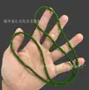 Alternativa ao Jade Hetian Russo, Pulseira de Contas de Jade Verde Estilo Antigo, Jade de Quartizita, Pulseira de Jade com Contas Redondas de Corte Reto Verde Completo