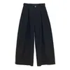 Pantalones Casuales de Pana NEIHE 2026 Otoño de Tiro Alto, Corte Ajustado, Plisados, que Cubren la Cadera, Holgados, de Pierna Ancha 258099