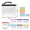 Bolsas ecológicas de EVA para pastillas en stock, Bolsas transparentes de EVA con cierre automático para joyería, Bolsas de almacenamiento con cremallera para joyería y granos de café