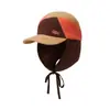 Chapéu de Bico de Pato Retro Japonês à Prova de Frio para Mulheres, Chapéu Lei Feng Quente de Inverno, Chapéu com Proteção para Orelhas, Boné de Baseball para Homens que Afina o Rosto Hip-Hop, Tendência