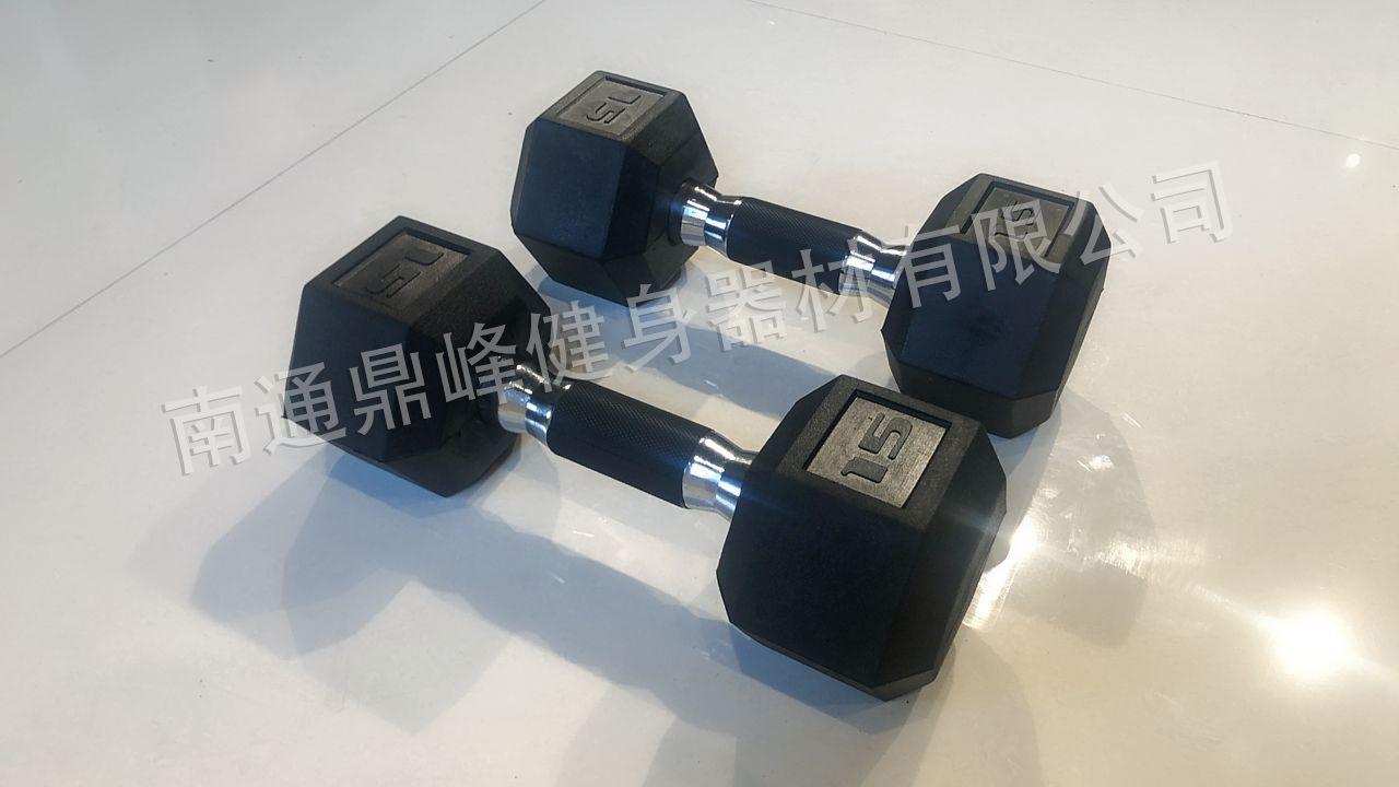 15LB包胶手柄哑铃-2