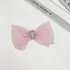 Accesorio de lazo de pedrería de doble capa de malla brillante para accesorios de cabello DIY hechos a mano, ropa, zapatos, sombreros, bolsos y ropa de muñecas