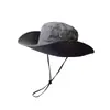 Sombrero de Senderismo para Exteriores Color Camello Secado Rápido Visera Sombrero de Pescador para Hombres y Mujeres con Ala Ancha Sombrero de Sol para Senderismo Sombrero de Sol Anti-UV