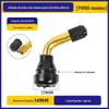 Válvula de Pneu de Motocicleta Boca Curva Antivazamento Pvr70/60/50/40 Válvula de Pneu a Vácuo para Veículo Elétrico Haste de Alumínio
