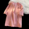 Camiseta de Algodón Puro de Peso Pesado para Hombre, Nuevo Estilo de Verano, Manga Corta Retro Estampada Estilo Americano, Top Casual Versátil de Moda para Adolescentes