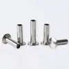 Remache Semitubular de Cabeza Plana Redonda Gb873 Acero Inoxidable 304 1.5-10