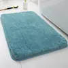 Alfombra de suelo de felpa de pelo largo transfronteriza, alfombra de baño ultrasuave y absorbente, alfombra de entrada para baño del hogar, directo del fabricante