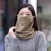 Bufanda Máscara de Oreja Colgante para Mujer Otoño e Invierno Corea del Sur Variada Cálida a Prueba de Frío Set para Cuello Bufanda Combinable Gruesa a Prueba de Viento Invierno