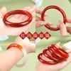 Jingde Jewelry Pulsera de Ágata Roja Pulsera de Jade Rojo Regalo de Alta Gama para Mujer Venta Caliente en Transmisión en Vivo Mayorista