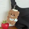 Nuevo y lindo llavero colgante para bolso de muñeca de oso chef de peluche, accesorio de juguete versátil y lindo para niñas, venta al por mayor
