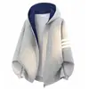 Sudadera con capucha para hombre 2026 otoño e invierno nuevo colorblock moderna estilo americano holgada casual sudadera para hombre top versátil
