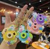 Cámara de Proyección de Dibujos Animados Luz Intermitente Agitador Juguete para Aliviar el Estrés Llavero Colgante para Pareja Regalo Decoración de Mochila Estudiantil