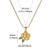 Elegante y moderno collar de flor de circonita en forma de corazón bañado en oro de 18 quilates, cadena para la clavícula de mujer, joyería de regalo, superventas transfronterizo