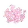 Acrílico Color Macarrón Transparente Chapado Color AB Agujero Recto Cuentas Redondas Pulsera DIY Colgante Accesorios de Joyería Venta al por Mayor