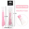 Brocha para Mascarilla Facial de Doble Punta, Cepillo Facial Limpiador de Poros de Gel Suave, Herramienta de Aplicación, Cabezal de Masaje, Raspador Facial, Brocha para Mascarilla