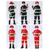 Fantasia de Bombeiro Infantil para Role-Playing Fantasia para Apresentação de Jardim de Infância Conjunto de Brinquedos Equipamentos Roupa de Bombeiro