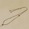 Cordón Ajustable, Cordón Sencillo y Exquisito, Hecho de Jade Hetian, Puramente Hecho a Mano y Tejido Hermosamente