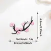 Novos patches bordados de flor de ameixa e pássaros em estilo chinês, designs de flores de desenho animado, adesivo termocolante, para roupas, chapéus e outros acessórios como patches decorativos