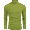 Suéter Listrado Texturizado Masculino da Amazon, Malha Quente e Respirável para Outono e Inverno, Suéter de Gola Alta Business Casual