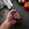 Cuchillo de Cocina Japonés Ligero con Patrón Forjado, Cuchillo de Chef Octagonal Afilado, Duradero y Especializado