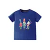 Fornecimento Transfronteiriço Europeu e Americano 26 Anos Primavera/Verão Camiseta Infantil de Manga Curta Desenho Rei Gola Redonda Estampada Meninos Em Estoque Roupas Infantis