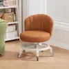 Taburete casero de rueda universal, taburete bajo con ruedas, un imprescindible para padres con niños, taburete infantil con ruedas, taburete redondo perezoso, silla con respaldo