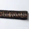 Atacado de Fábrica Em Estoque Elástico Elástico de Pelúcia 4cm Elástico de Pelo Sintético de Vison Elástico Jacquard com Letras Amigo da Pele
