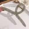 Pinza para el Cabello Grande de Gel Transparente de Color, Pinza Tiburón Simple para Moño en la Parte Trasera de la Cabeza, Pinza para Cola de Caballo, Accesorio para el Cabello, Estilo para Viajes Diarios