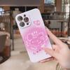 Estilo Chica Conejita Graffiti Rosa Adecuado para Funda de Teléfono Apple 15, Funda Protectora para Teléfono iPhone 15 de Cobertura Completa, Antideslizante