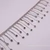 Nova corrente de strass com borla de renda faça você mesmo para vestido de noiva, colar, acessórios para cortina, corrente de pérolas em estoque no atacado