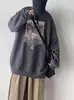 Sudadera Redonda Estampada para Hombre 2025 Nueva Holgada Tendencia Marca Top Deportivo Versátil Manga Larga Juvenil Camisa Base Sudadera