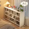 Estante de Livros Armário Divisória de Cabeceira Rack de Armazenamento de Chão Armário de Grade Lateral para Quarto Armazenamento Armário de Oito Compartimentos Armário de Armazenamento