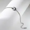 Colar com pingente de estrela e lua em aço inoxidável banhado a ouro 18K para mulheres, pulseira de titânio de luxo leve nicho, temperamento requintado de estrela e lua