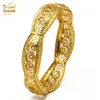 Pulsera de Aleación Chapada en Oro de Venta Caliente Novia de Dubái India Lujo Ligero para Mujer Boda Oro Arena Pulsera Joyería Al por Mayor