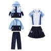 Uniforme Escolar Primário Rushforward Roupas Conjunto de Três Peças Primeira Série Crianças Classe Roupas Outono e Inverno terno Jardim de Infância Jardim Roupas Primavera e Outono