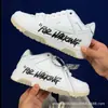 Zapatillas de lujo de primer nivel OFF-WHITE, Zapatos casuales deportivos de moda Out Of Office de cuero genuino para hombre y mujer