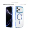 Adequado para Capa de Celular Magnética Apple 18Pro com Toque Semelhante à Pele e Moldura Transparente, Capa Protetora Anti-Queda de Cobertura Total para iPhone 16/17