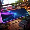 Alfombrilla de Ratón Luminosa RGB, Alfombrilla Extra Grande para Teclado de Gaming E-Sports, Alfombrilla Espesa para Escritorio de Oficina, LED Colorida Tamaño Grande al por Mayor