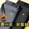 Calças casuais masculinas com forro de fleece, coleção de inverno 2026, estilo de perna reta, adequadas para pais, grossas e quentes para o inverno, casuais, de corte solto e calças compridas esportivas