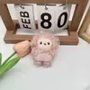 Acessório de broche criativo de ovelha de pelúcia e urso corado, acessório de cabelo de animal de desenho animado, acessório para bolsa e chapéu, atacado