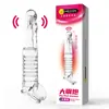 Amor Secreto Cañón de Acero Grande Colmillo de Lobo de Cristal Funda Anillo de Bloqueo Extendido Resistente a Vibraciones Funda de Semen Juguete Sexual Masculino Adulto