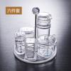 Botella de condimento de acrílico, tarro de condimento adecuado para suministros de cocina, tarro de condimento transparente, olla de vinagre creativa, olla de chile, olla de aceite