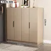 Zapatero sencillo de madera maciza para uso doméstico, armario de almacenamiento integrado para montar en la pared, zapatero de entrada interior de gran capacidad