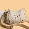 Atacado Nova Moda Bolsa Transversal Cor Sólida Tecido de Nylon Feminina Casual Passeio Esportes Bolsa de Ombro Único Bolsa Simples para o Dia a Dia Tendência