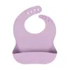 Babero impermeable para bebé, babero de silicona de grado alimenticio para niños, babero suave para comer bebés, anti-suciedad, ventas directas de fábrica